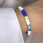 bracelet perle plate