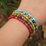 bracelet perle plate