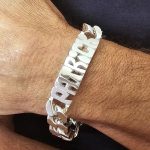 gourmette en argent homme