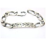 gourmette en argent homme