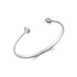 jonc en argent femme