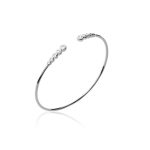 jonc en argent femme